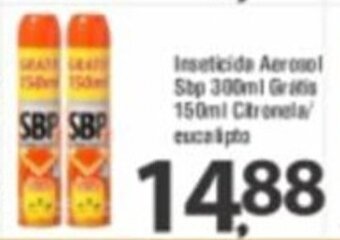 Inseticida Aerosol SBP 300ml Gratis 150ml