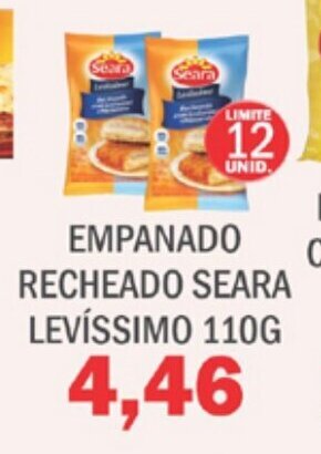 Supermercados Mendonça Empanado Recheado Seara Levissimo 110g oferta