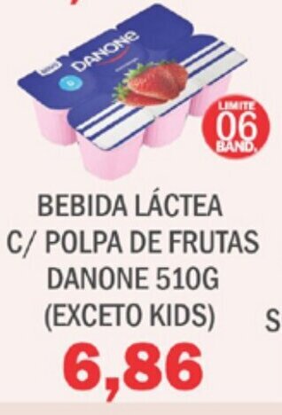 Bebida Lactea c/ Polpa de Frutas Danone 510g