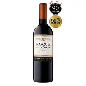 Rede Top Vinho marques de casa concha merlot 750ml oferta