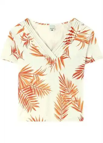 Posthaus Malwee - blusa bege feminina moletinho linho oferta