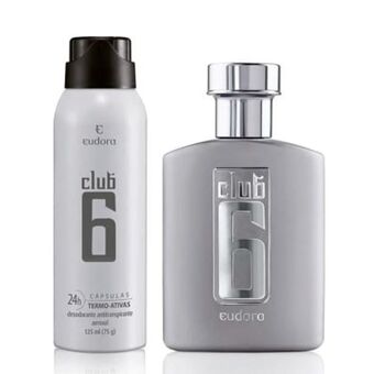 Eudora Combo club 6: desodorante colônia 95ml + desodorante antitranspirante aerossol 125ml oferta