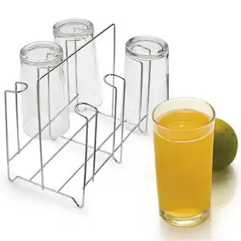 Pão de Açúcar Porta copos em aço para 6 unidades cromado oferta