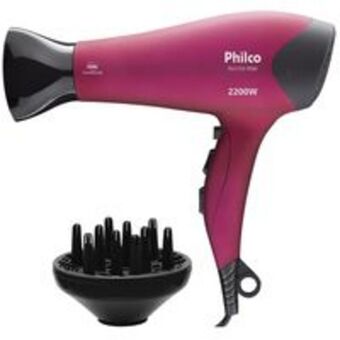 Novo Mundo Secador de cabelos philco ph3700 pink tourmaline oferta