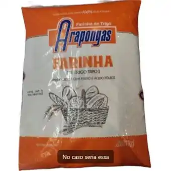 Farinha de trigo tipo 1 arapongas pacote 1kg