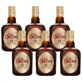 Combo whisky old parr 1l - 6 unidades