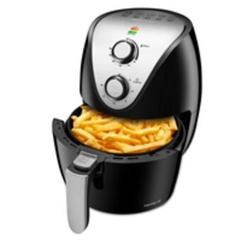 Novo Mundo Fritadeira sem óleo air fryer mondial family, controle temperatura, 1500w, 3,5l, preta - af-30i oferta