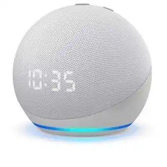 Pão de Açúcar Echo dot (4ª geração) smart speaker amazon com relógio e alexa branco oferta