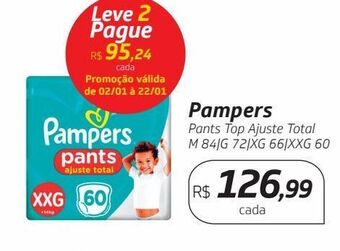 Drogal Pampers pants top ajuste total m 84|g 72|xg 66|xxg 60 oferta
