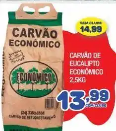 Carvão de eucalipto econômico 2,5kg