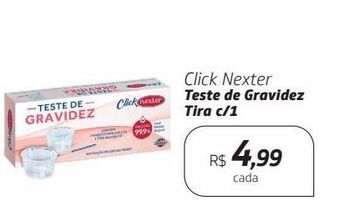 Drogal Click nexter teste de gravidez tira c/1 oferta