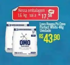 Mart Minas Lava roupa pó omo perfect white 4kg unidade oferta