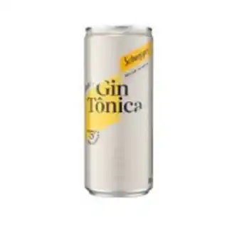 Bebida mista schweppes gin tônica lata 310ml