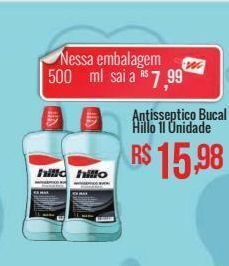 Antisseptico bucal hillo 1l unidade