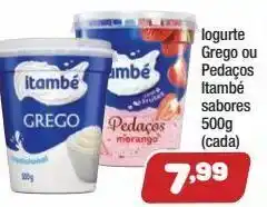 Costazul Supermercados Iogurte grego ou pedaços itambé 500g oferta