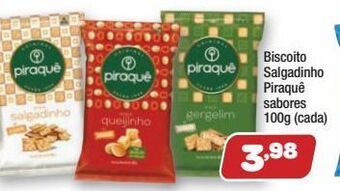 Costazul Supermercados Biscoito salgadinho piraquê 100g oferta