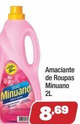 Amaciante de roupas minuano 2l