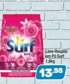 Lava roupas em pó surf 1,6kg