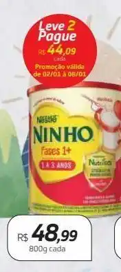 Drogal Leite infantil ninho 800g oferta