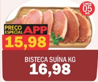 Supermercados Mendonça Bisteca Suina 1kg oferta