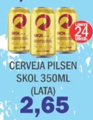Supermercados Mendonça Cerveja Pilsen Skol Lata 350ml oferta