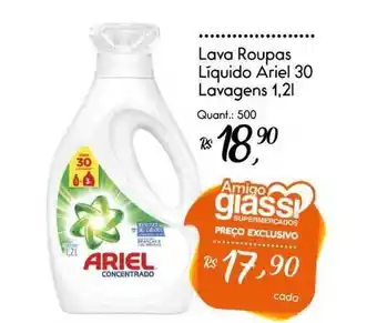 Giassi Supermercados Lava Roupas Líquido Ariel 30 Lavagens 1.2L oferta
