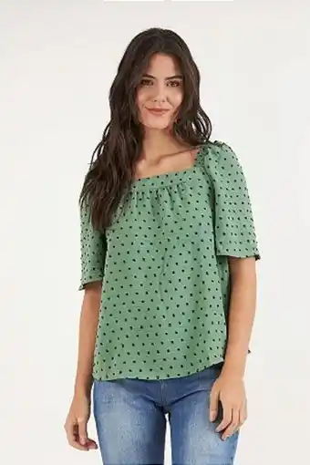 Opção Jeans Blusa yasmin verde oferta