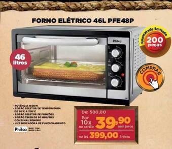 Móveis Simonetti Forno Elétrico 46l Pfe48p Philco oferta