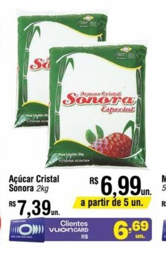 Acucar cristal Sonora 2kg