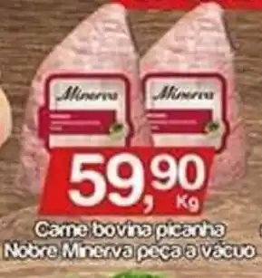 Carne Bovina picanha Nobre Minerva peca a vacuo