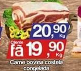 Supermercados Gricki Carne bovina costela congelada 1kg oferta