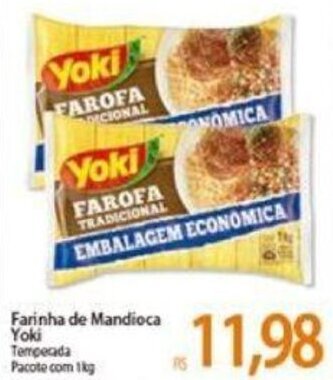 Atacadão Farinha de Mandioca Yoki 1kg oferta