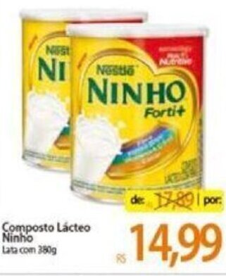 Atacadão Composto lacteo Ninho 380g oferta