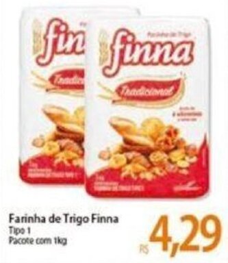 Atacadão Farinha de Trigo Finna 1kg oferta