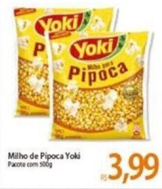 Atacadão Milho de pipoca Yoki 500g oferta