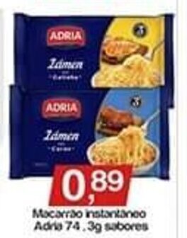 Macarrao Instantaneo Adria 74.3g sabores