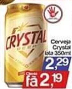 Supermercados Gricki Cerveja Crystal Lata 350ml oferta