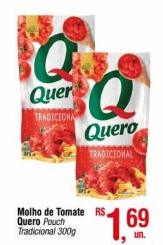 Fort Atacadista Molho de Tomate Quero 300g oferta