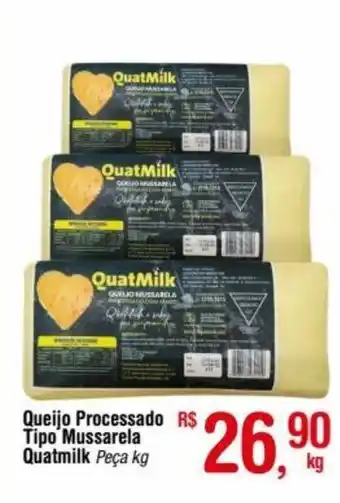 Fort Atacadista Queijo Processado Tipo Mussarela Quatmilk 1kg oferta