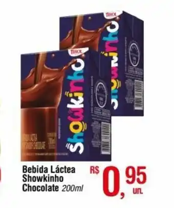 Fort Atacadista Bebida lactea Showkinho Chocolate 200ml oferta