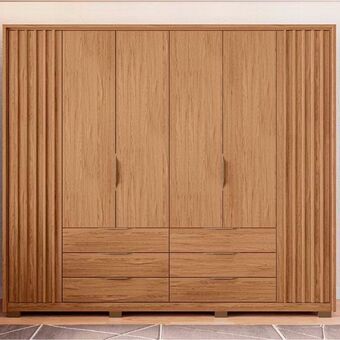 Gazin Guarda- roupa casal 6 portas 6 gavetas mdp mdf maximus caemmun roupeiro oferta