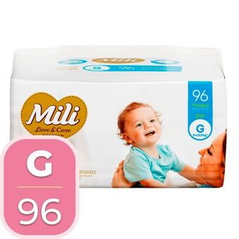 Fralda descartável love & care hiper g mili