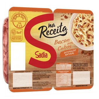 Mambo Bacon em cubos sadia 140g oferta