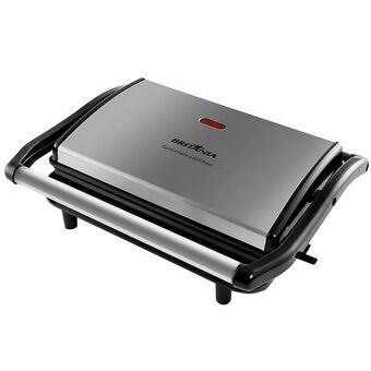 Gazin Grill sanduicheira britânia press antiaderente chapa ondulada e lisa 850w oferta