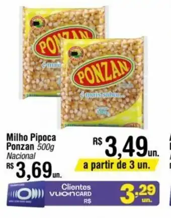 Milho pipoca Ponzan 500g
