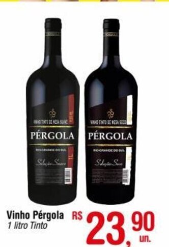Fort Atacadista Vinho Pergola 1L oferta