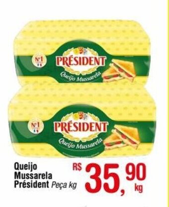 Fort Atacadista Queijo Mussarela President 1kg oferta