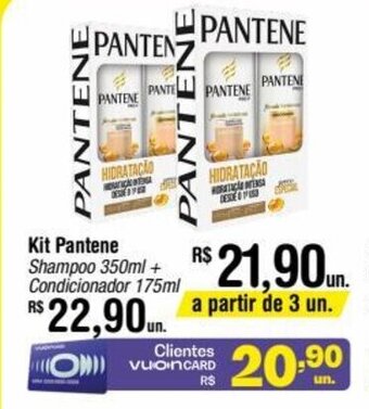 Kit Pantene Shampoo 350ml + Condicionador 175ml
