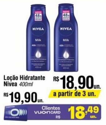 Fort Atacadista Locao Hidratante Nivea 400ml oferta