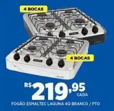 DB Supermercados Fogão esmaltec laguna 4q branco oferta